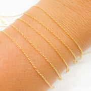 14K Solid Gold Cable Chain