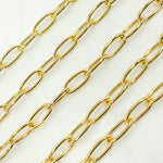 Load image into Gallery viewer, V14GP. Gold Plated 925 Sterling Silver Oval Link Chain