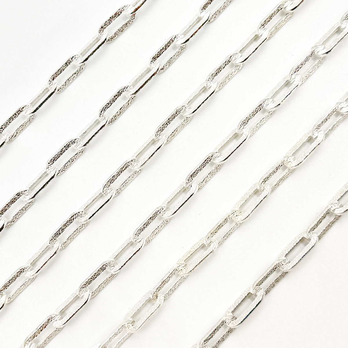 Matt Flat Paperclip Chain