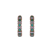 EHD57671. 18K Solid Gold Diamond & Gemstone Earrings