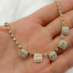 Load image into Gallery viewer, NK401364. 14K Solid Gold Diamond Necklace
