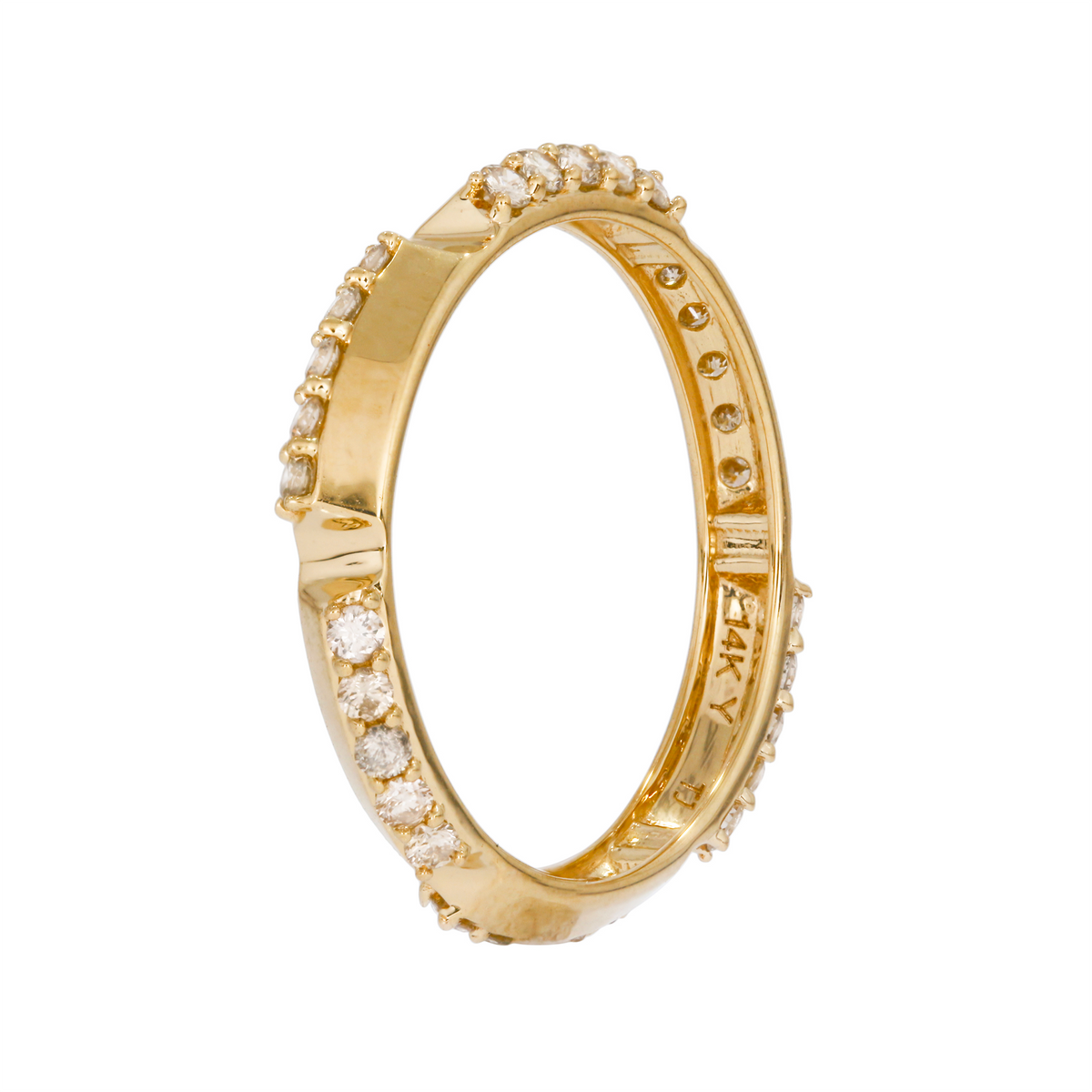RAG01825. 14K Solid Gold Diamond Ring