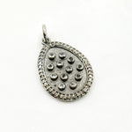 Load image into Gallery viewer, DP346. Diamond Sterling Silver Drop Pendant with Gemstone
