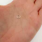 5004472C. 5MM 20.5Gauge White Sterling Silver Close Jump Ring