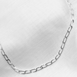 Load image into Gallery viewer, 925 Sterling Silver Flat Paperclip Necklace. Z61Necklace

