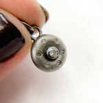 Load image into Gallery viewer, DC345. Diamond Sterling Silver Round Charm
