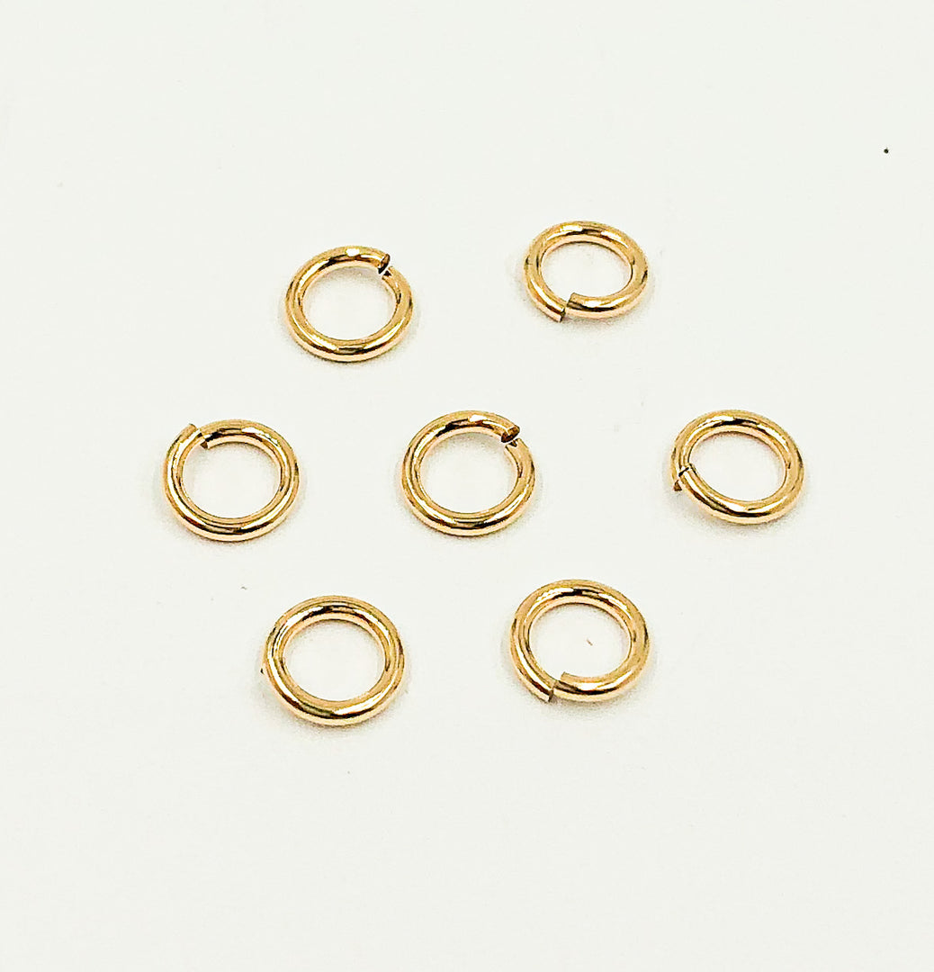 4004522. Gold Filled Open Jump Ring  C&L 18ga 6mm