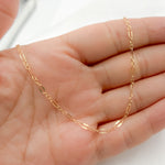 Load image into Gallery viewer, 1175GF. 14K Gold-Filled Flat Marina and Cable Links Necklace.
