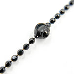 Load image into Gallery viewer, Sterling Silver Black Necklace Satellite