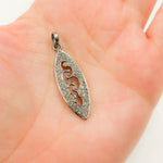 Load image into Gallery viewer, DP073. Diamond Sterling Silver Marquise Shape Snake Pendant
