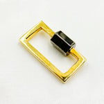 Load image into Gallery viewer, DC771. Sterling Silver Rectangle Screw Clasp
