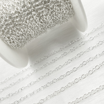 Load image into Gallery viewer, Sterling Silver Smooth Oval Link Chain