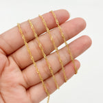 Load image into Gallery viewer, V316GF. 14K Gold Filled Twisted Singapore Unfinished Chain