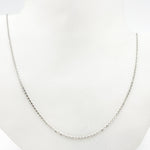 Load image into Gallery viewer, Sterling Silver Flat Round Link Necklace