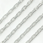 Load image into Gallery viewer, 925 Sterling Silver Diamond Cut Oval Link Chain. Z102SS
