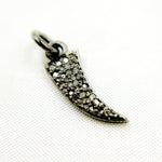 Load image into Gallery viewer, DC355. Diamond Sterling Silver Horn Charm
