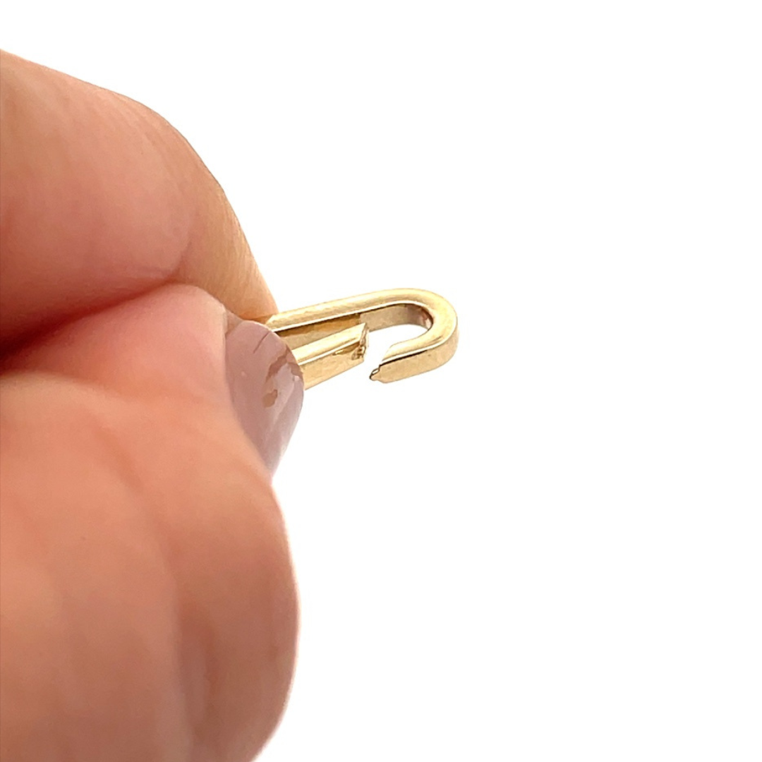 1361-14K. 14K Solid Gold Oval Clasp 21x6mm
