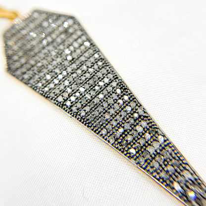 DP053. Diamond & Sterling Silver Arrow Head Pendant