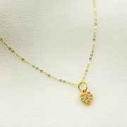  Heart Pendant with Diamonds