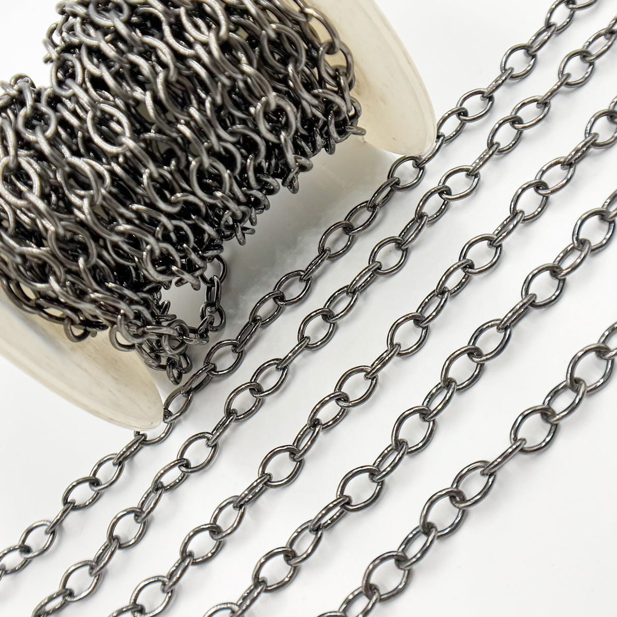 Shop Now Black Rhodium Sterling Silver Smooth Cable Chain