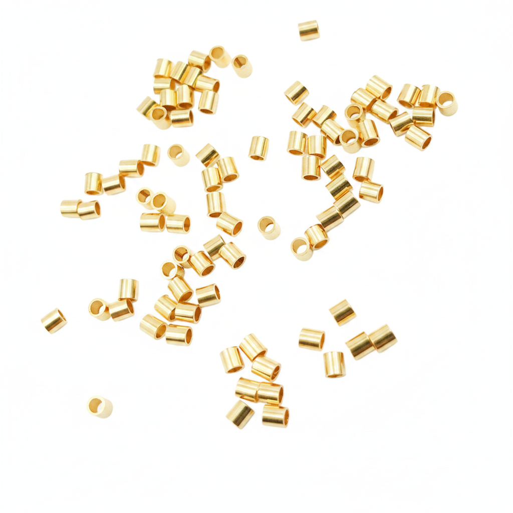 2925ST20X20. 2MM Gold Filled Crimp Tube