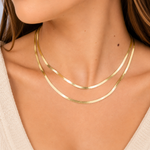 Load image into Gallery viewer, 032G2CPY4L001. 14K Solid Gold Herringbone Chain