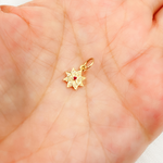 Load image into Gallery viewer, 14K Solid Gold Diamond Star Charm. GDP431
