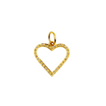 Load image into Gallery viewer, 14K Solid Gold Diamond Heart Shape Charm. GDP87
