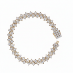 Load image into Gallery viewer, BFS61286. 14K Solid Yellow Gold Diamond Fancy Bracelet