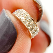 Diamond & Sterling Silver Spacer Bead