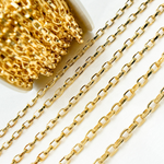 Load image into Gallery viewer, 642506GP. Gold Plated Sterling Silver Flat Box Chain
