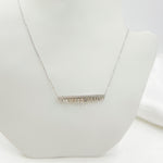 Load image into Gallery viewer, 14k Solid Gold Diamond Baguette Necklace. NT403318
