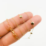 Load image into Gallery viewer, NKSET701. 14k Solid Yellow Gold Flat Bead Link Necklace