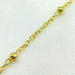 Load image into Gallery viewer, 025R03S4byft. 14k Solid Yellow Gold Satellite Bead Chain
