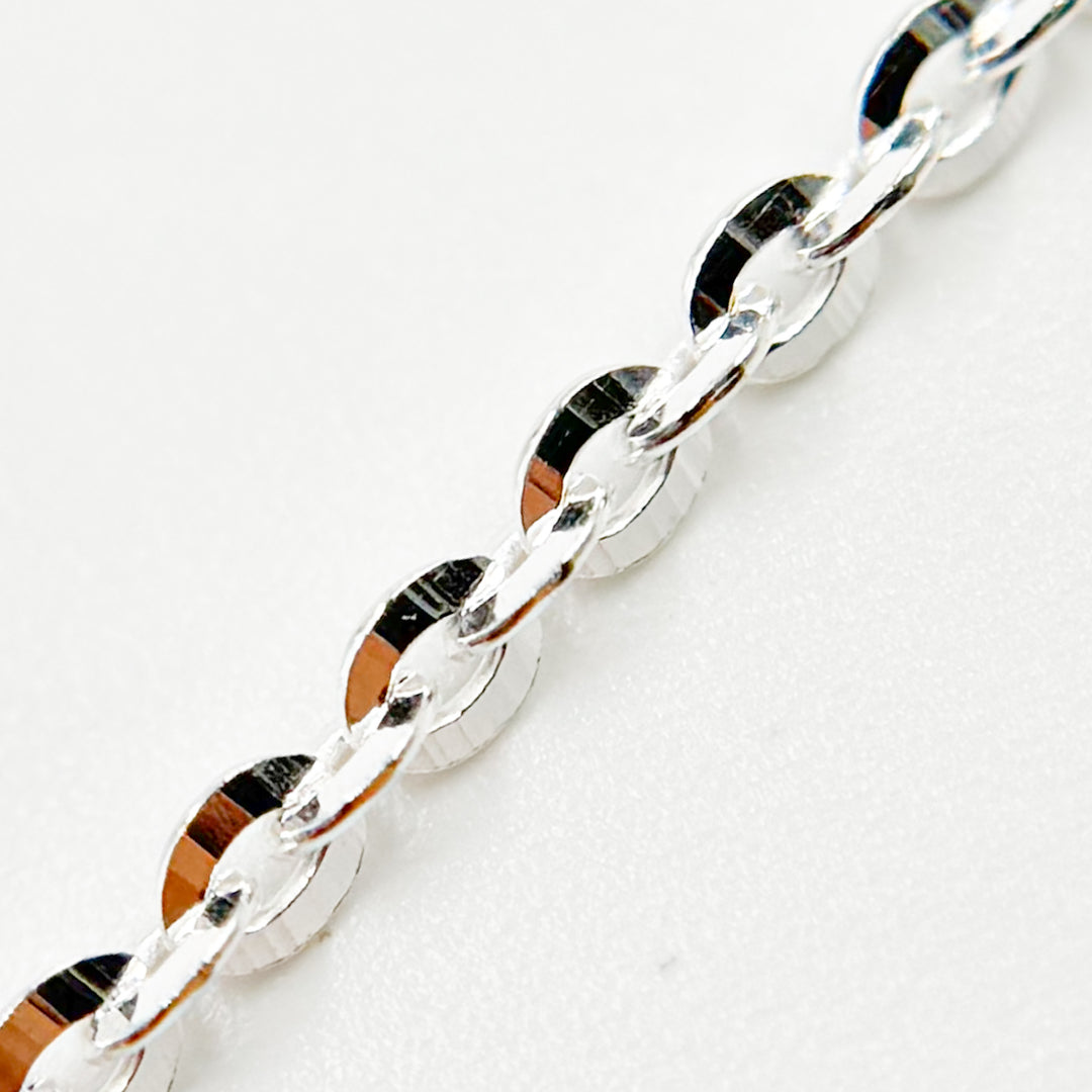 Z16SS. Sterling Silver Flat Cable Chain