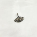 Load image into Gallery viewer, DP293. Diamond Sterling Silver Eye Pendant
