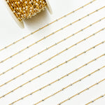 Load image into Gallery viewer, V288TT. Gold Filled with Sterling Silver Beads Satellite Chain
