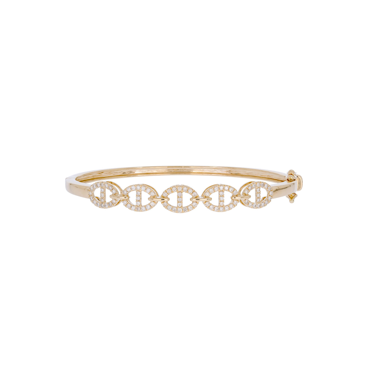 BNH68576. 14K Solid Gold Diamond Bangle