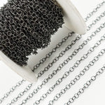 Load image into Gallery viewer, V265BR. Black Rhodium Sterling Silver Twisted Cable Chain
