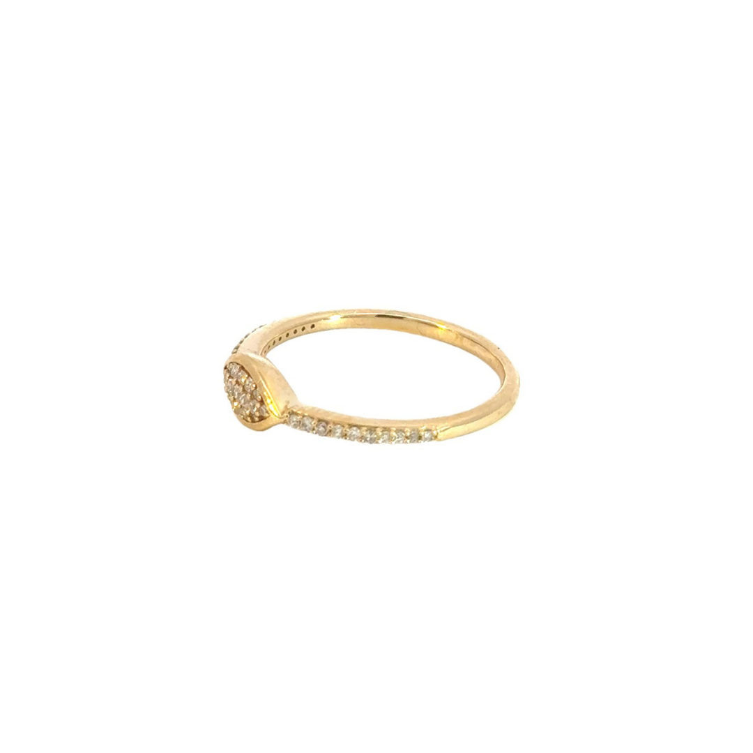 14k Solid Gold Diamond Eye Ring. RFE17921