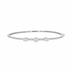 Load image into Gallery viewer, BND68392. 14K Solid Gold Diamond Bangle