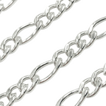 Load image into Gallery viewer, 925 Sterling Silver Figaro 10x5mm &amp; 7x5mm Chain. Y61SS
