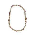 Load image into Gallery viewer, BR404097. 14k Solid Gold Diamond and Gemstone Fancy Bracelet