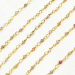 Load image into Gallery viewer, SAP4. Tundu Sapphire Gold Plated Wire Chain
