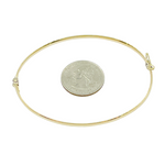 Load image into Gallery viewer, Bangle3. 14K Solid Gold Flat Bangle