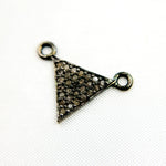 Load image into Gallery viewer, DC267. Diamond Sterling Silver Triangle Pendant
