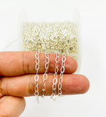 Load image into Gallery viewer, 925 Sterling Silver Flat Cable Link Chain. 1091FSS
