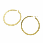 Load image into Gallery viewer, GER123. 14K Solid Gold Hollow Hoop with Engraving