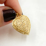 Load image into Gallery viewer, DP179. Diamond Sterling Silver Heart Pendant
