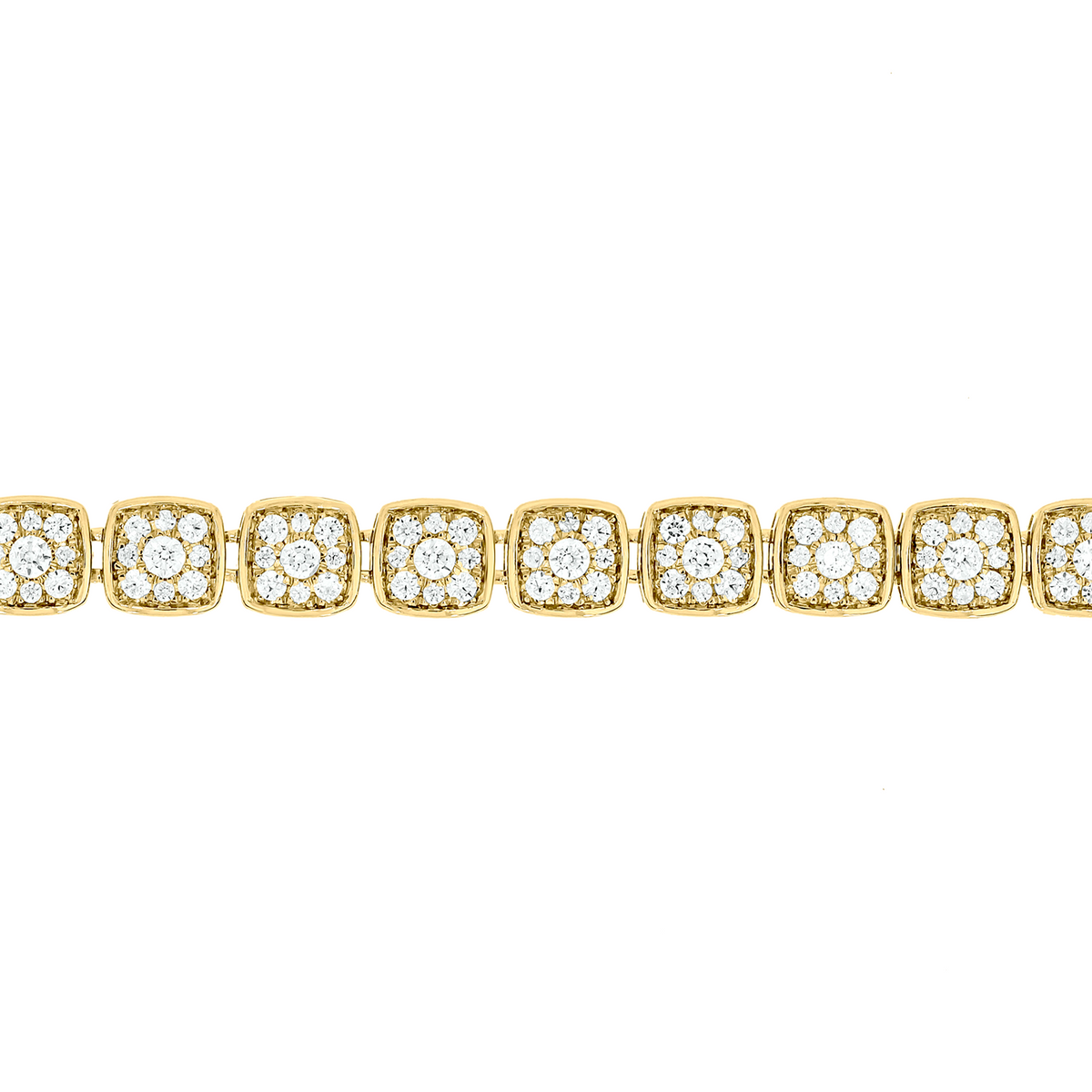 BTO65132. 14K Solid Gold Diamond Tennis Bracelet